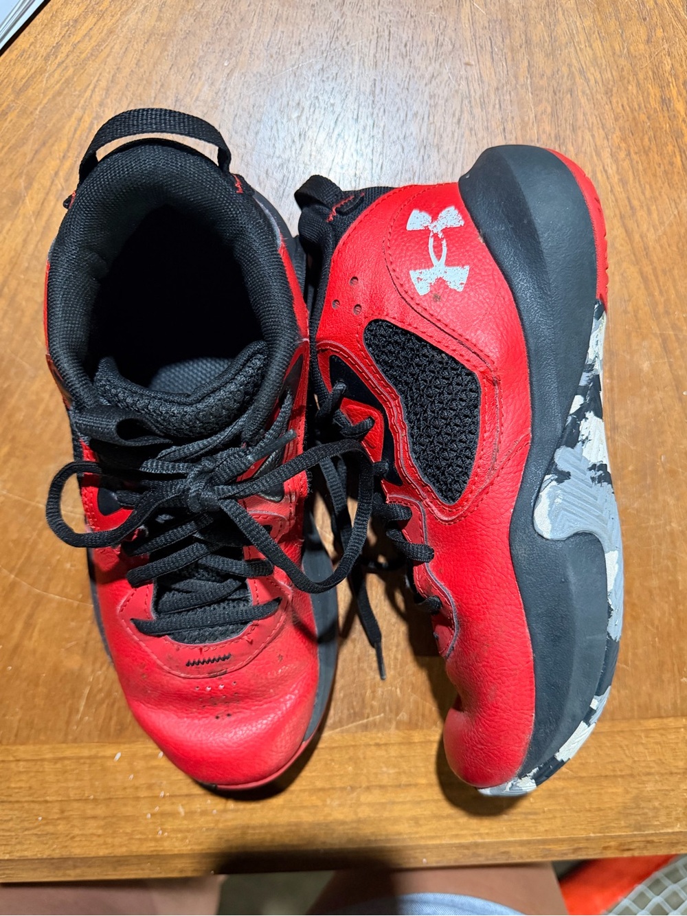 Under Armour Red and Black Kids' basketball